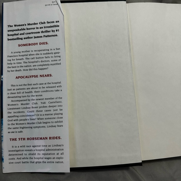 Hardcover Book: The 5th Horseman by James Patterson and Maxine Paetro - Picture 6 of 6